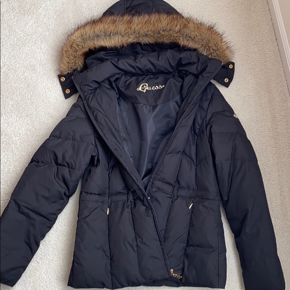 Guess Jackets & Blazers - Guess black puffer jacket